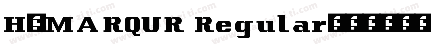 H_MARQUR Regular字体转换